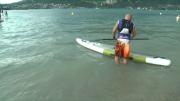 Compétition de paddle sur le lac d'Annecy
