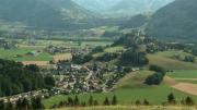 La place du village : Gruyères (Canton de Fribourg - Suisse)